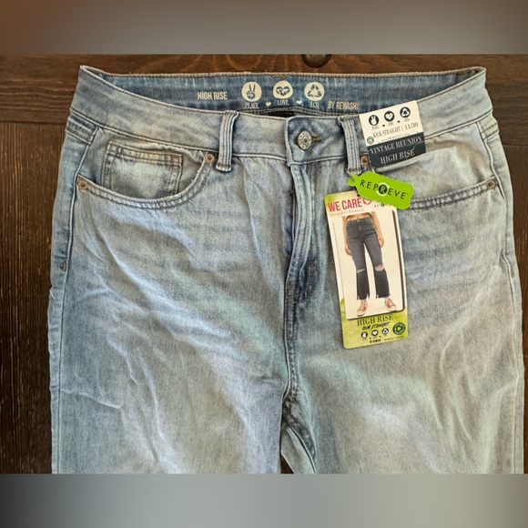 Women’s, high rise/slim straight light denim jeans size 11 - Picture 3 of 3